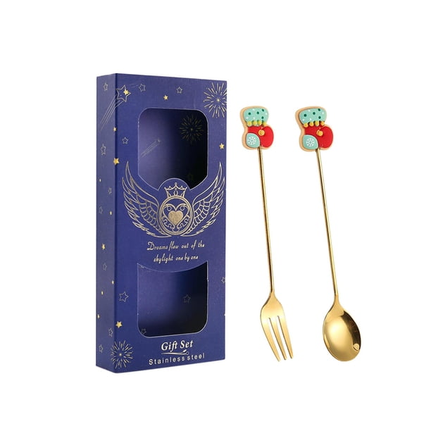 Kits de cubiertos navideños, vajilla, juego de cubiertos, utensilios reutilizables multiusos, Navidad calcetines azules