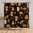 thumbnail image 7 of Nanqianyi Fall Shower Curtain,Autumn Leaf Fox Bathroom Curtain,47 x 72 Inch Polyester Fabric Waterproof Curtain with Hooks, 7 of 7
