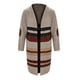 thumbnail image 5 of Mujeres moda Casual Retro cálido cuello redondo tira abrigo largo prendas de vestir exteriores suéter cárdigan de punto Fridja  po4247, 5 of 6