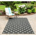 thumbnail image 4 of Novogratz by Momeni Villa Umbria Polypropylene Charcoal Indoor Ourdoor Rug 2' X 6', 4 of 5