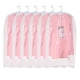 thumbnail image 1 of Bolsas para colgar ropa, 6 piezas, bolsa transparente para ropa, bolsa de plástico a prueba de polvo para trajes, fundas protectoras para abrigos con cremallera para guardar ropa en el, 1 of 5