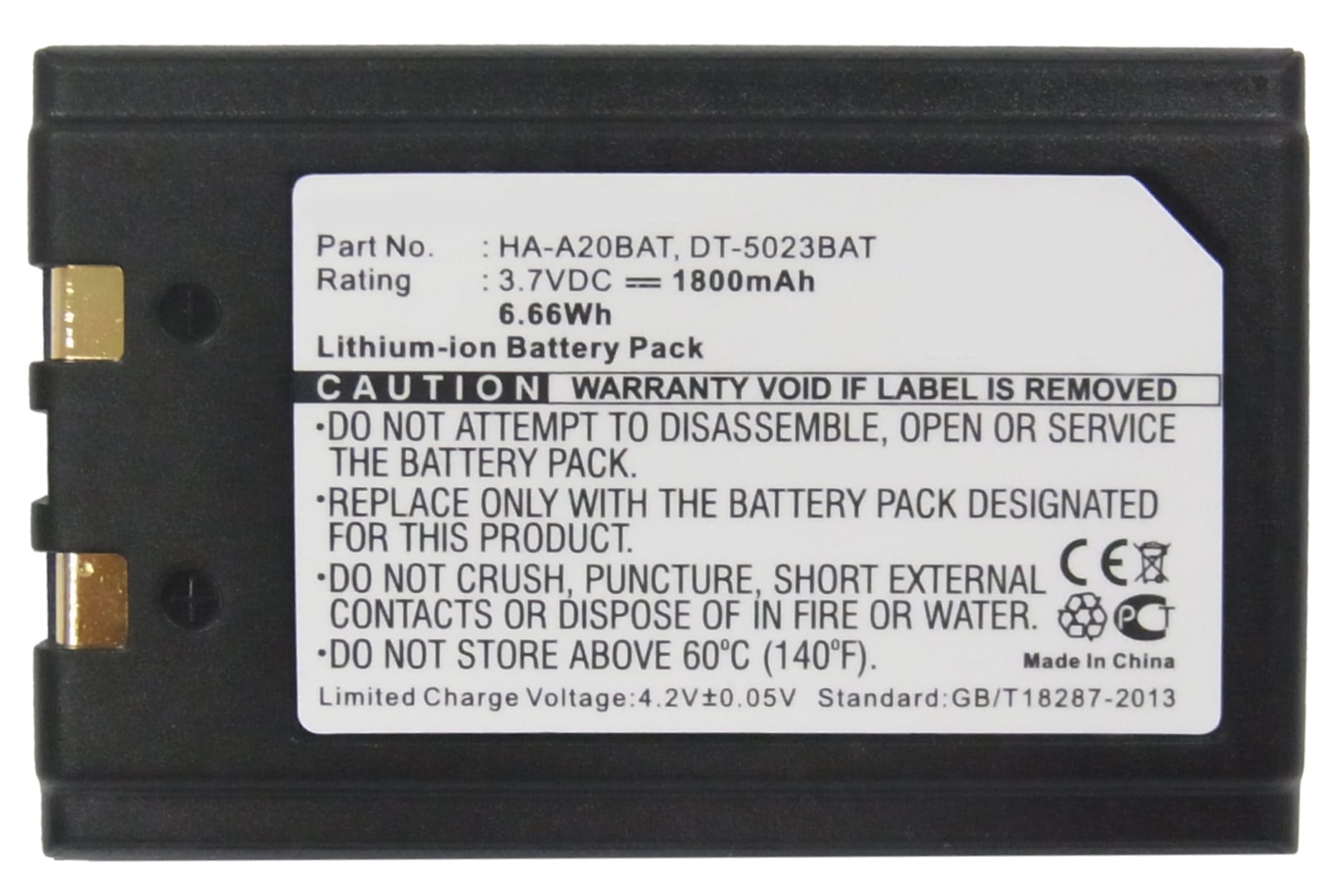 Ultra High Capacity Battery Synergy Digital Barcode Scanner Battery Works with Symbol PDT2800 Barcode Scanner, Li-Ion, 3.7V, 1800 mAh 