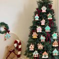 thumbnail image 5 of 16 piezas de colgantes de casa para árbol de Navidad lindejuan casa rosa, 5 of 5