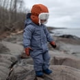 thumbnail image 2 of JAN & JUL Toddler Rain Suit, Warm Fleece Lining for Girls or Boys (Cozy-Dry: Heather Grey, Size: 4 Years), 2 of 7