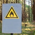 thumbnail image 1 of OUNONA 2Pack Flammable Hazard Sign Label for Fire Safety Warning in Outdoor Settings 8.7x8.7x0.2in, 1 of 7
