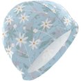 thumbnail image 1 of FYBTO Swimming Cap FYBTO Floral White Daisy Unisex Adult FYBTO Polyester, 1 of 4
