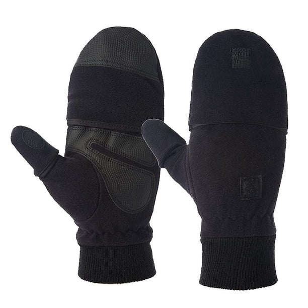 M Guantes sin dedos con varios dedos con parte superior ajustable y bolsillo para teléfono celular