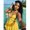 Yellow, variant on Womens Yellow Halter Neck Keyhole Cutout Mini Dress Summer Casual Vacation