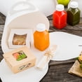 thumbnail image 3 of Ingenero White Paper Small Lunch and Cake Box - 6 1/2" x 6 1/2" x 6 1/2" - 100 count box, 3 of 3