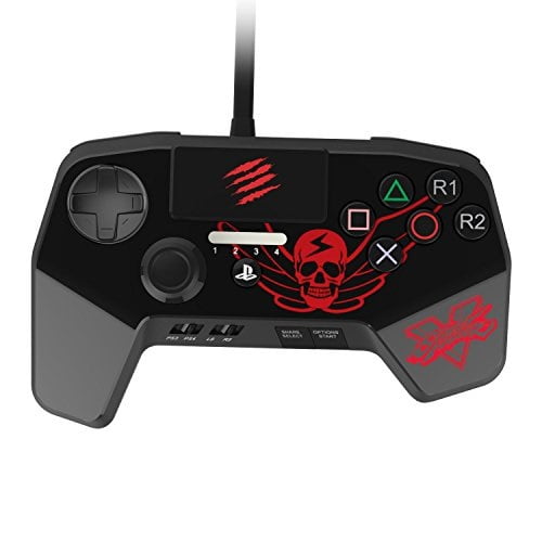 Mad Catz PS4CONSFB PS4 Street Fighter Game Pad Controller Black