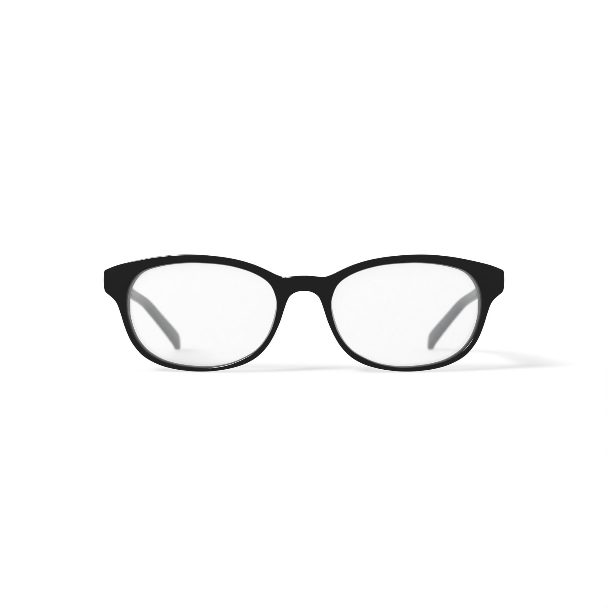 Walmart Women's FM14055 Oval Prescription Eyeglasses with Case, Black
