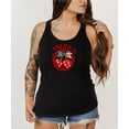 thumbnail image 2 of America Cherry Tank Top for Women & Teens Cute Patriotic Cherries and Bow Sleeveless Tee Black Tank Top XX-Large, 2 of 5