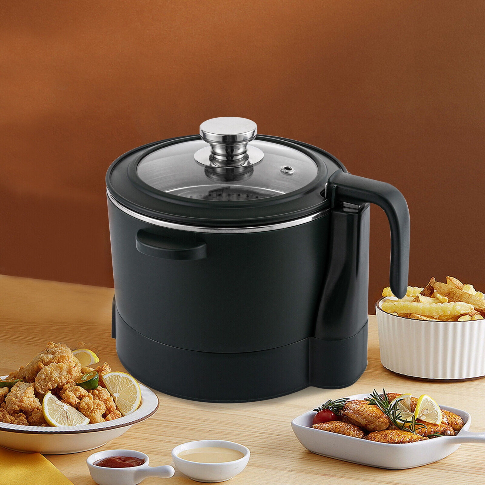 MIDUO 3-in-1 Smart Lifting Electric Hot Pot with Steaming Basket