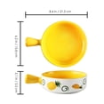 thumbnail image 3 of Salad Bowl Practical Kitchen Baking Bowl Baking Supply Microwave Use Ceramic Bowl, 3 of 8