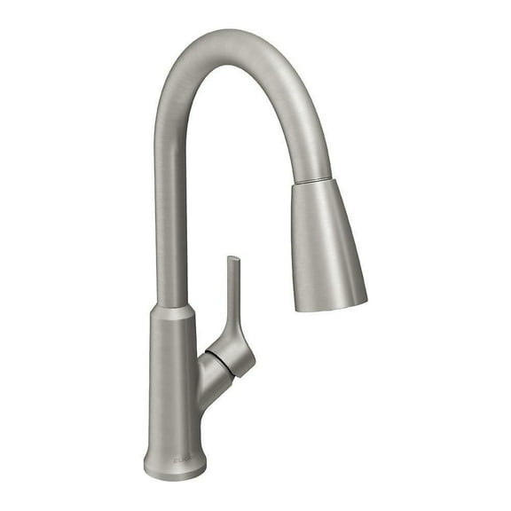 Elkay LK1410LS Single-Handle 2-Setting Pull-Down Spray Kitchen Faucet (Lustrous Steel)