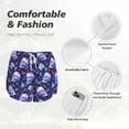 thumbnail image 2 of Disketp Blue Skull Crystal Print Women's Shorts Workout Shorts for Athletic Gym Running Shorts with Phone Pockets Small, 2 of 5