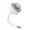 Color:White, variant on 6W Automatic Rotating Ball Light USB Powered Colorful LED Stage Lighting Acrylic Texture for Home Parties and Event