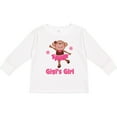 thumbnail image 3 of Inktastic Gigi's Girl Monkey Girls Long Sleeve Toddler T-Shirt, 3 of 5