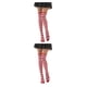 thumbnail image 2 of Sonducket Pack de 2 calcetines a rayas tallas grandes hasta el muslo transpirabilidad cómodos fáciles de combinar moda sin medias rojo blanco a rayas blancas rojas 2Conjunto, 2 of 6