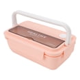thumbnail image 1 of Lunch Box, 1100ml Easy To Clean Independent Space Meal Prep Container Leakproof  For Office For Office Workers Purple,Green,Blue Yellow,Tender Pink, 1 of 8