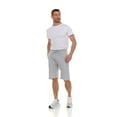 thumbnail image 5 of 24 Pack Mens Fleece Lined Cotton Shorts, 11 Inch Casual Comfy Lounge Shorts, Wholesale Bulk Multipack for Donations, Charities, and Shelters (Heather Gray, 3X-Large), 5 of 7