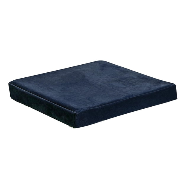 Mantel cuadrado de poliéster lavable de 85 x 85 cm para mesa de juego o cena. Azul oscuro