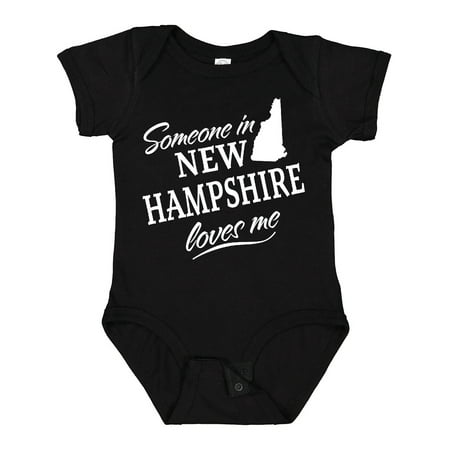 

Inktastic Someone in New Hampshire Loves Me Gift Baby Boy or Baby Girl Bodysuit