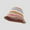 Fisherman's Hat - Brown Edge, variant on Japanese Instagram Rainbow Straw Woven Bucket Hat For Women's Summer Outdoor Vacation Sun Protection And Sunshade Hat, Beach Show Face Small Fisherman Hat