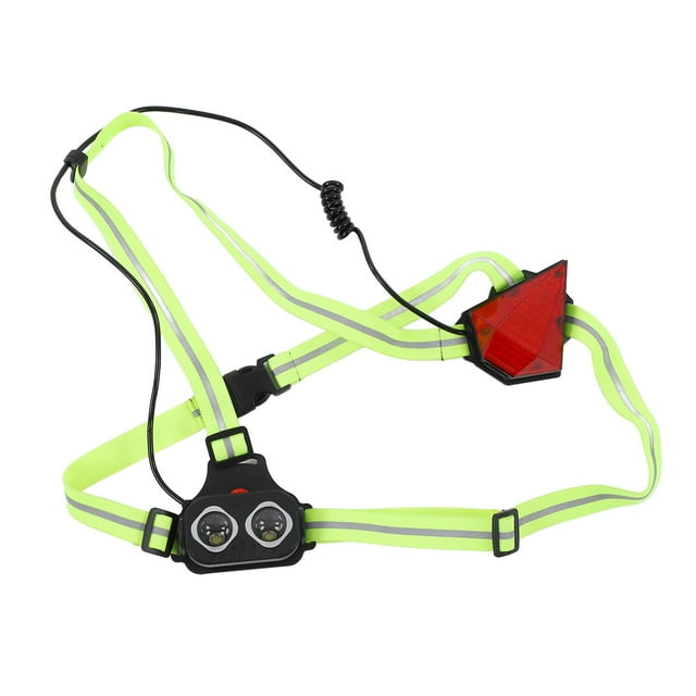 Luz de pecho recargable, luz de pecho para correr de noche con banda ajustable para ciclismo, correr, acampar