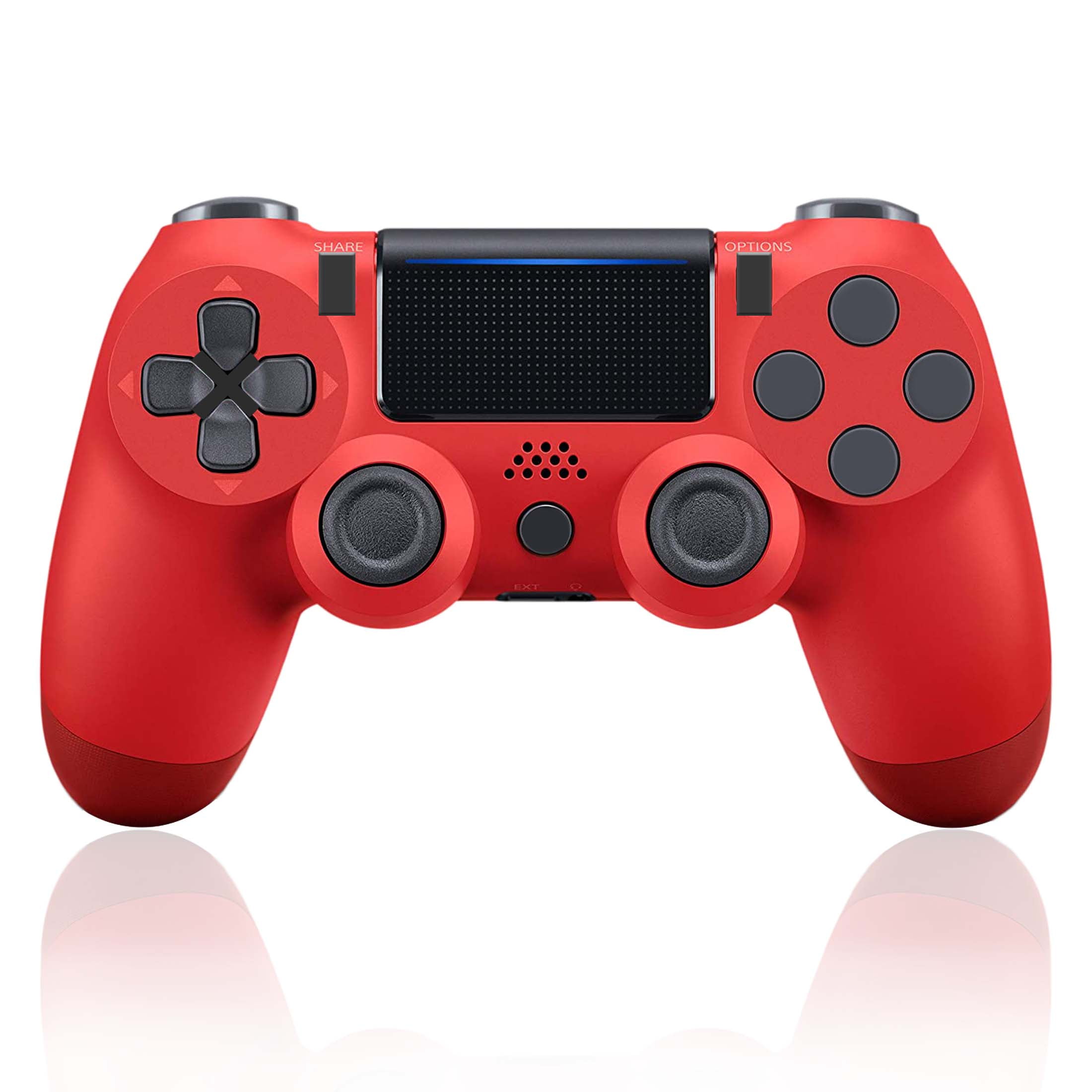 Agnes Gray brug Perth Blackborough Wired PS4 Controller Compatible for Play-station 4/pro/Slim/PC/Laptop,  6.5ft Cable Length USB Gamepad Wired with Colored LED Indicator, Double  Vibration and Anti Slip Grip(Red) - Walmart.com