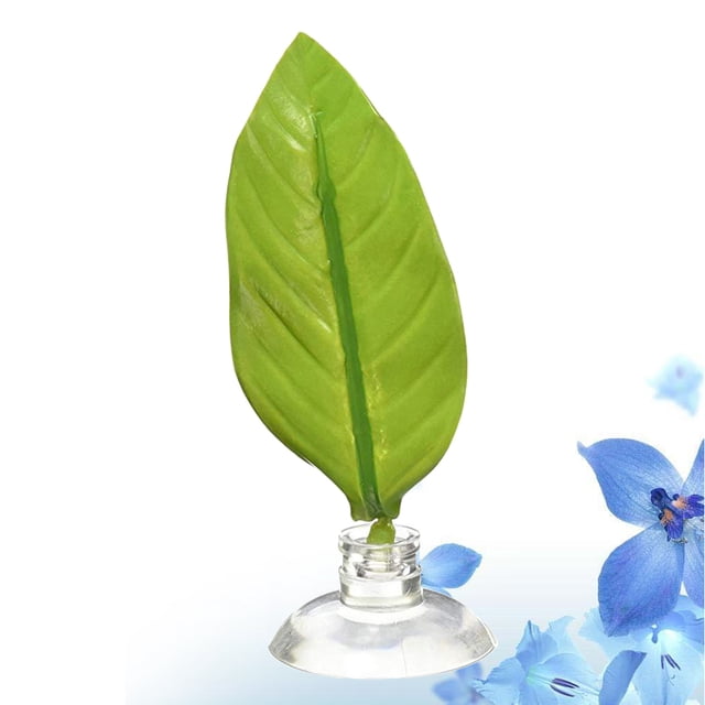 OULII Aquarium Water Grass Artificial Leaf Water Plant Plastic 1Set