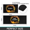 thumbnail image 4 of Thanksgiving Decor Kitchen Mat and Rug Set Halloween Pumpkin Kitchen Rugs Witches Non Skid Washable,Floor Cushion Waterproof Rug,Rubber Backed Area Rugs for Kitchen Sink, 4 of 6