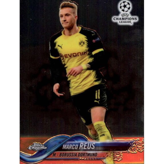 Collectible 2018 Topps Chrome UEFA Champions League #35 Marco Reus Soccer Futbol Trading Card