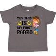 thumbnail image 3 of Inktastic Yes, This is My First Rodeo- Cowgirl in Hat and Boots Girls Toddler T-Shirt, 3 of 5