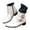 White, variant on Oxfords Dress Boots for Men Fashion Leather Pointed Toe Buckle Zipper Tuxedo Ankle Booties