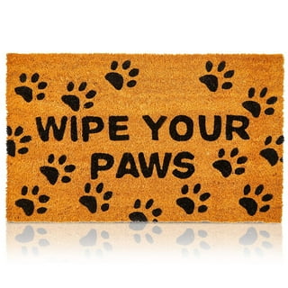 Funny Doormat Welcome Mats Crazy Dogs Don't Step on My Wiener Front Door Mat Entrance Mat Outside Entry Indoor & Outdoor Rug 15.7 x 23.6 inch, Size