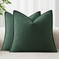 thumbnail image 1 of Juego de 2 fundas de almohada decorativas EMEMA (56 x 56 cm), color verde, 1 of 9