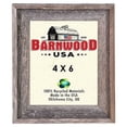 thumbnail image 4 of Farmhouse Style Rustic Picture Frame - Reclaimed Wood Photo Frame – Signature Wall Picture Frames for Living Room, Bedroom, Office Display - Décor Made in USA Natural Weathered Gray 24" x 36", 4 of 8