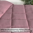thumbnail image 3 of Superior Solid Comforter Down Alternative Bedding, Twin, Mauve, 3 of 13