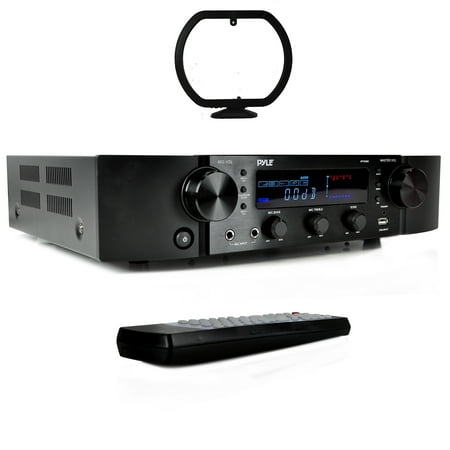Audio Preamplifier - BT Hybrid Pre-Amplifier, Home Theater Stereo Pre-Amp Receiver, MP3/USB/AUX/FM Radio