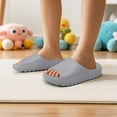 thumbnail image 6 of Kids Cloud Slides Slippers For Girls Boys,Pillow House Slippers Non-Slip Super Soft Quick Drying Shower Cushioned Slides Bathroom Thick Sole Sandals Indoor Outdoor Slippers, 6 of 7