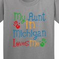 thumbnail image 4 of Inktastic My Aunt in Michigan Loves Me Youth T-Shirt, 4 of 5