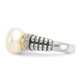 thumbnail image 3 of Sterling Silver w/14k Diamond & Freshwater Cultured Pearl Ring - Size 8, 3 of 3