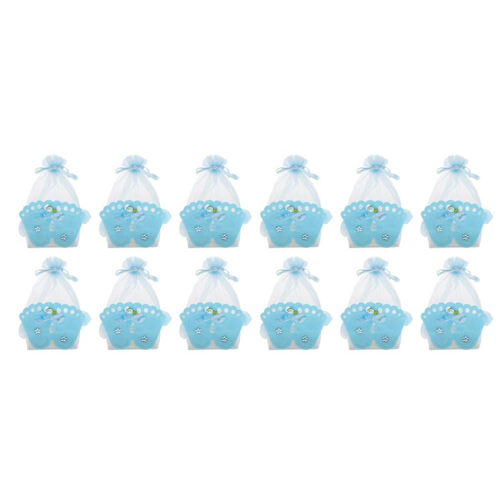 24 Pieces Gift Box Baby Shower Favor Blue