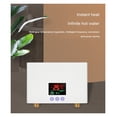 thumbnail image 4 of Instant Water Heater Bathroom Kitchen Wall Mounted Electric Water Heater LCD Temperature Display Remote Control ,Digital Temperature Display, 4 of 7