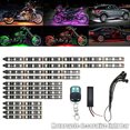 thumbnail image 2 of IKemiter 12pcs RGB Glitter Strip Light Bar Decorative LED Neon Lamp for Motorcycle, 2 of 7
