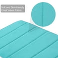 thumbnail image 3 of Unique Bargains Solid Contemporary Memory Foam Bath Rug Turquoise Blue 32"x20", 3 of 8