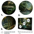 thumbnail image 3 of Designart "Adventurous Journey through Caraibe s Jungle" Landscapes Floater Framed Wall Decor, 3 of 7