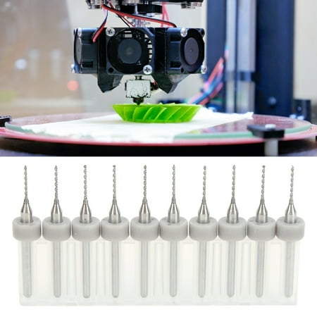 

LAFGUR 3D Printer Nozzle Bit 10Pcs 0.8mm Cleaning Nozzle Drill Bit Cleaning Needle Nozzle 3D Printer Replacement Parts
