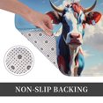 thumbnail image 3 of Non Slip Door Mat, Colorful Cow Pasture Fast Drying Bath Tub Mats, Absorbent Bathroom Rugs Entrance Welcome Mat, Bath MatS for Tub, Floor, Home, Kitchen, Hotel,16x24in, 3 of 7